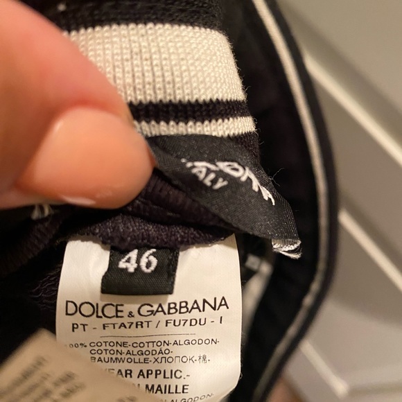 Dolce & Gabbana women’s cotton sweatpants in blk. Size 46 IT. US 14. New - Picture 6 of 8